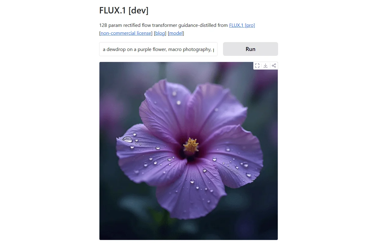 Генерация картинки в FLUX в Hugging Face