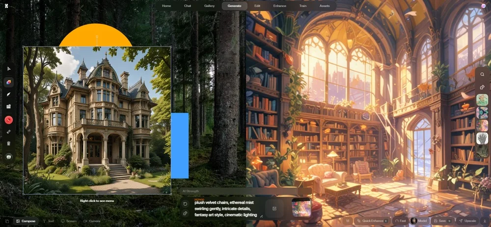 Результат Realtime в нейросети Креа