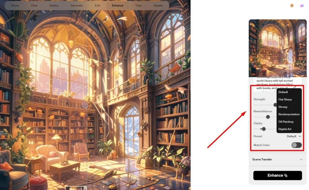 Как увеличить детали и убрать сходство в нейросети Креа