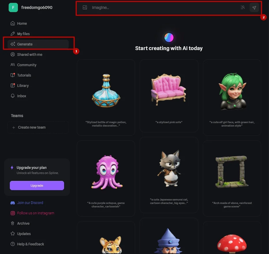 Пример генерации Gemini