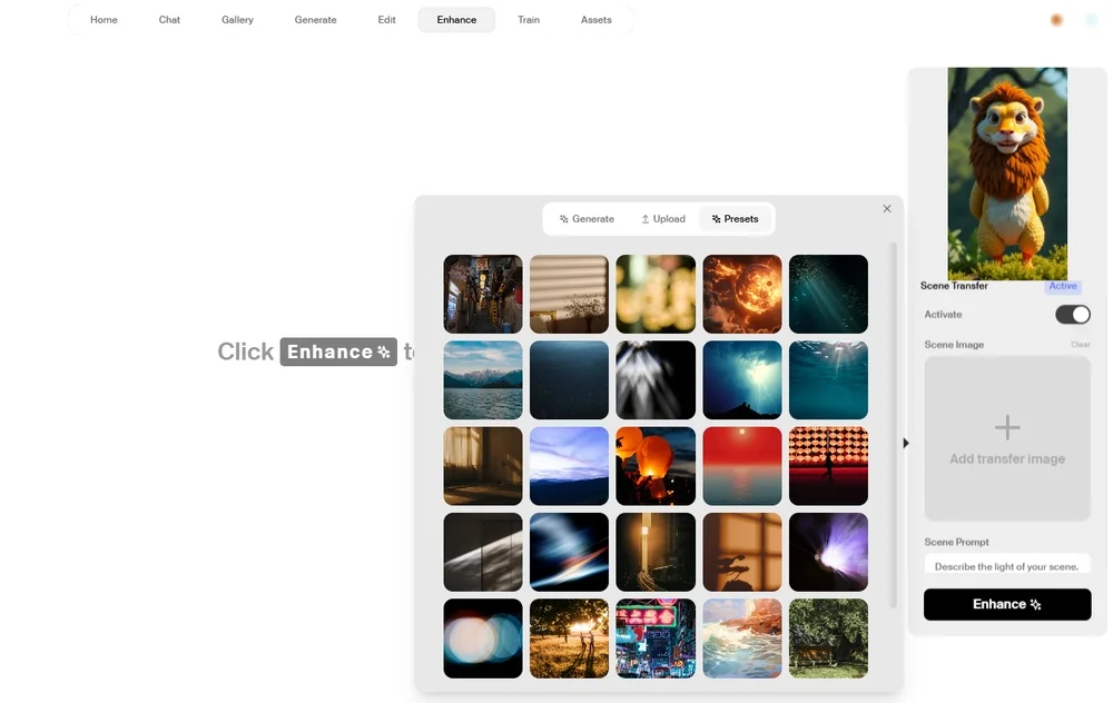 Как улучшить качество картинки в KREA