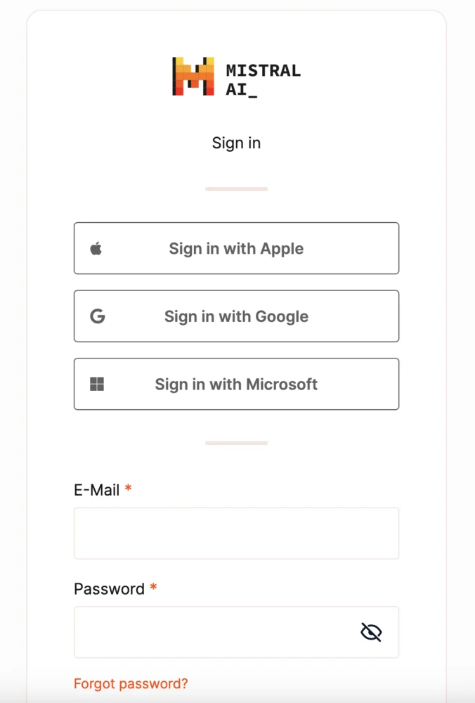 Как зарегистрироваться в Le Chat