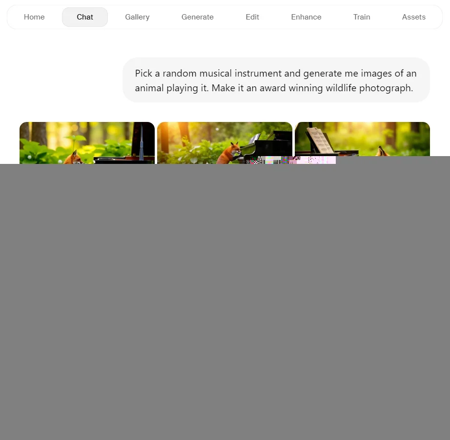 Японский стиль живописи в нейросети KREA