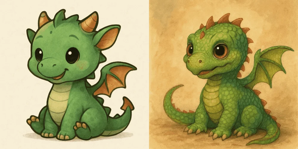 ИИ-иллюстрация дракон генеративный дизайн
