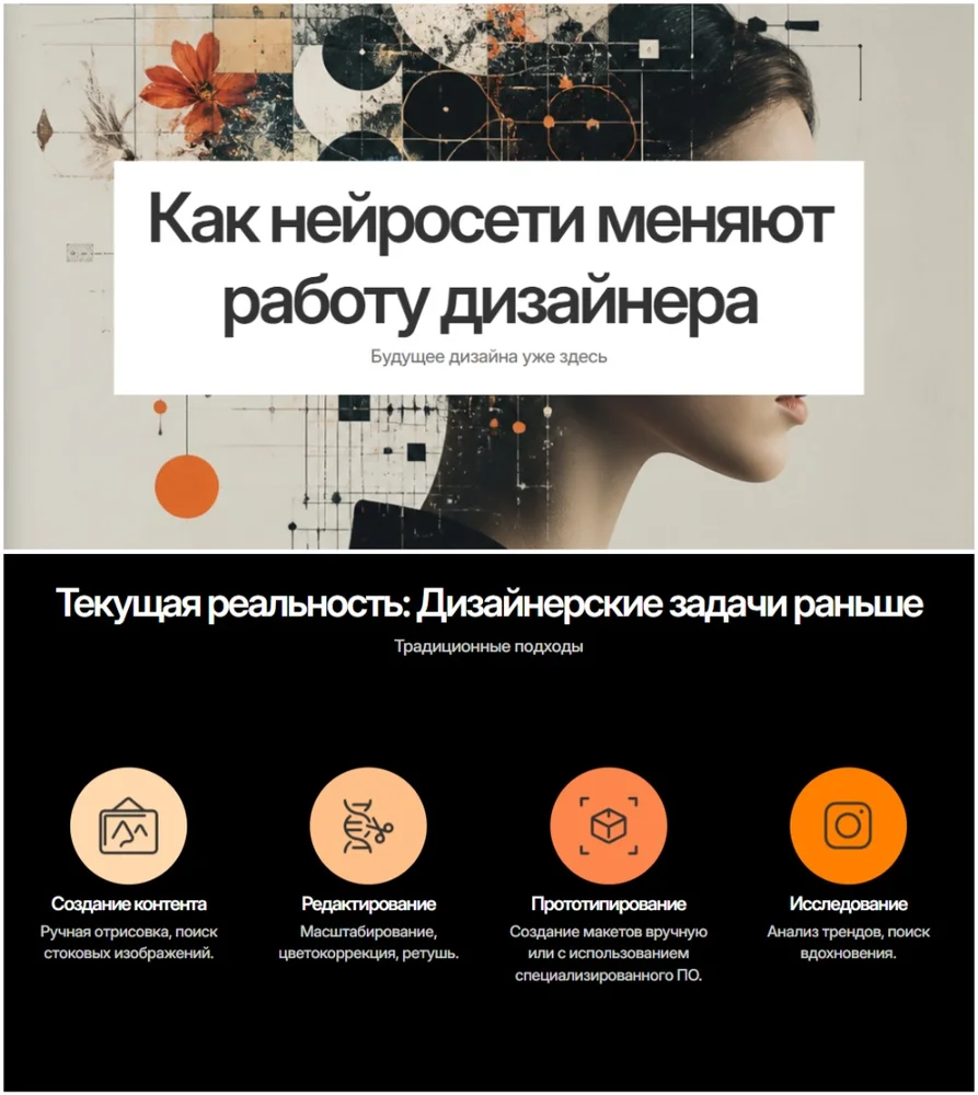 Пример презентации, сгенерированной в Beautiful.ai
