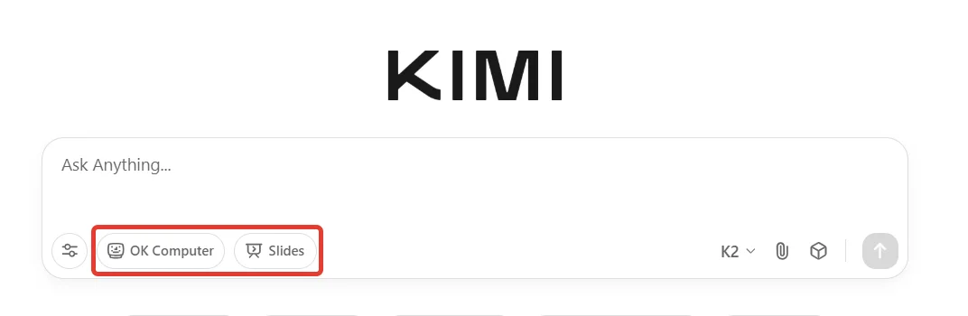 Интерфейс Kimi
