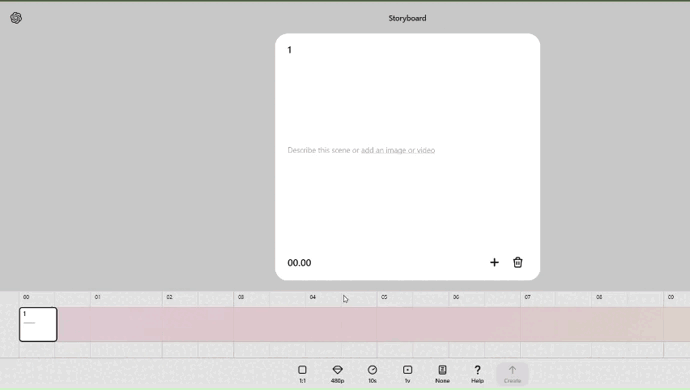 Создание видео в Storyboard